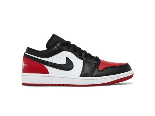 Air Jordan 1 Low Bred Toe 2.0 — Black/Red/White 2023